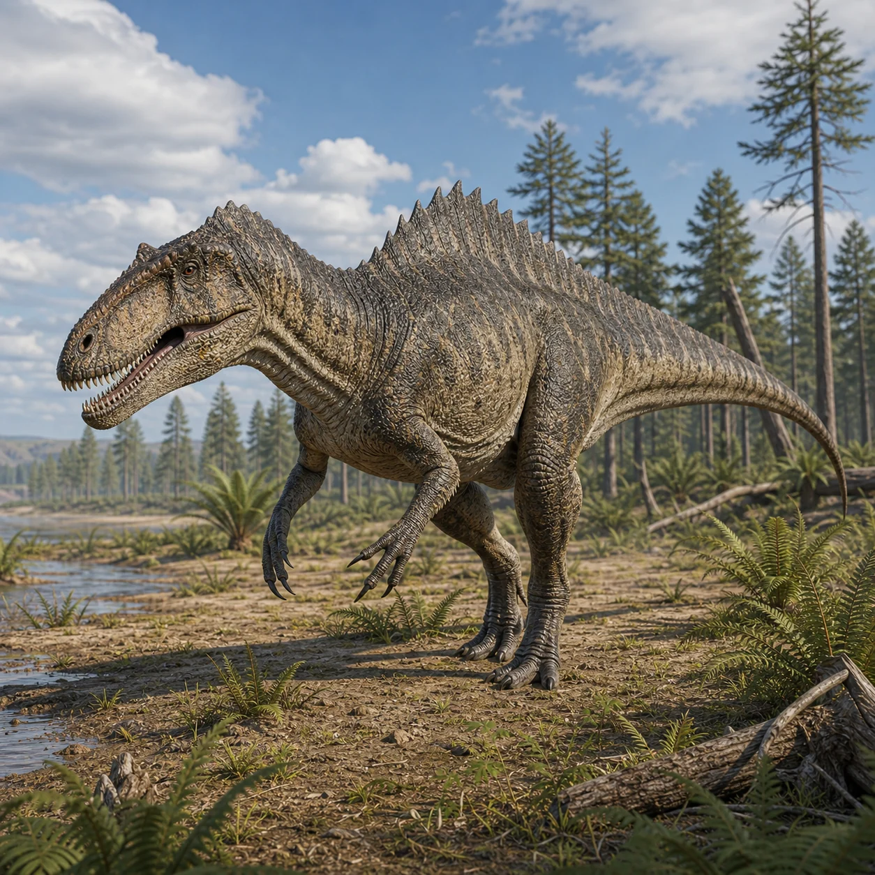 Acrocanthosaurus — reconstrução científica