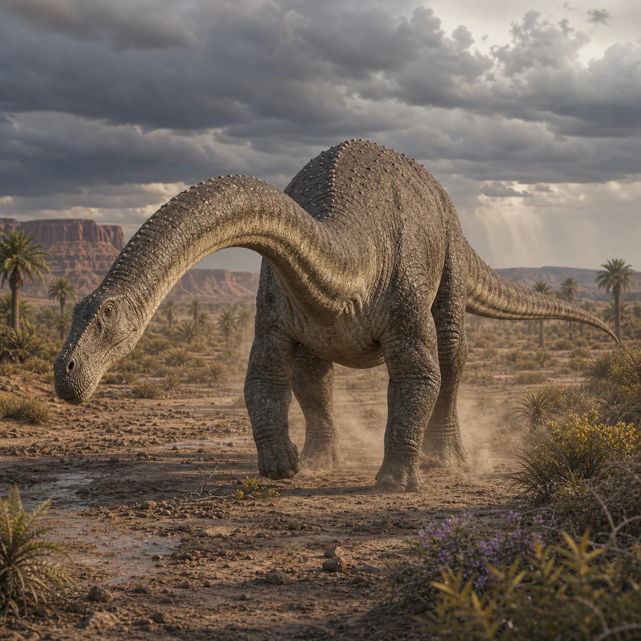 Alamosaurus — reconstrução científica