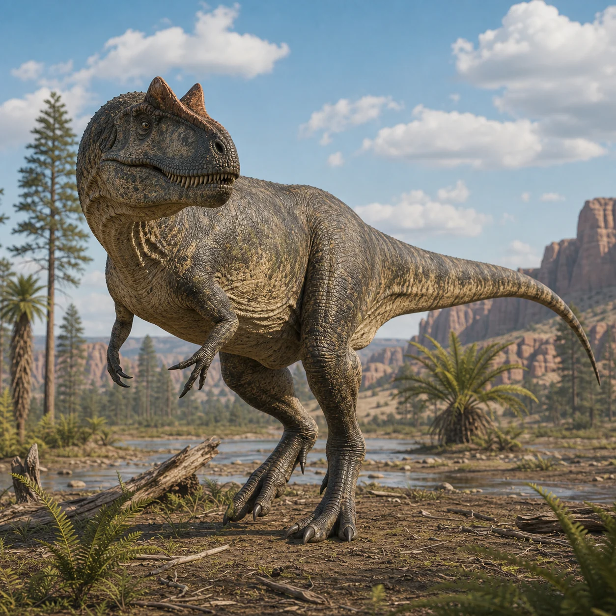 Allosaurus — reconstrução científica