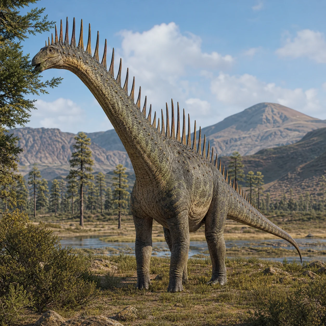 Amargasaurus — reconstrução científica