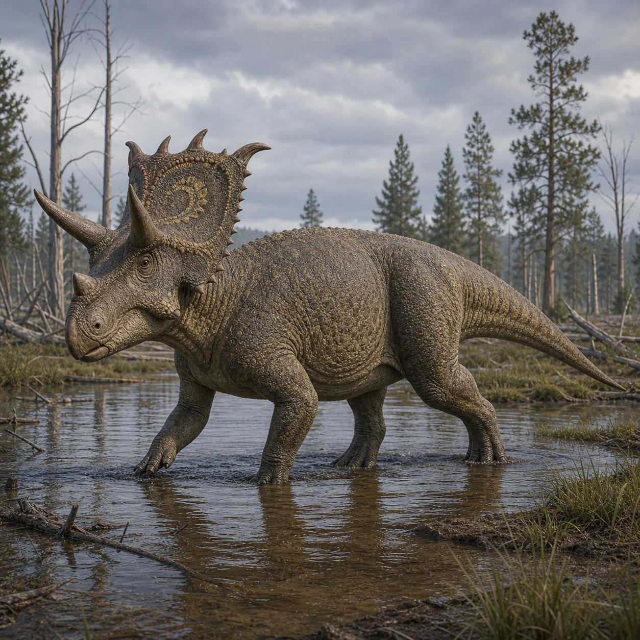 Anchiceratops — reconstrução científica