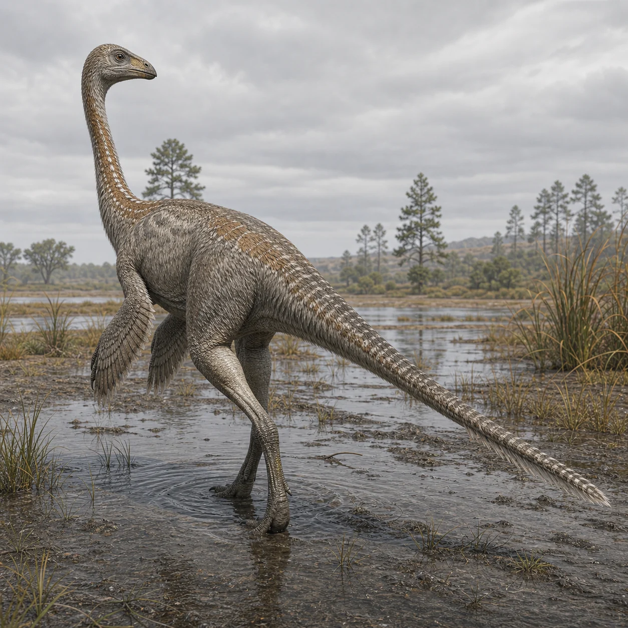 Archaeornithomimus — reconstrução científica