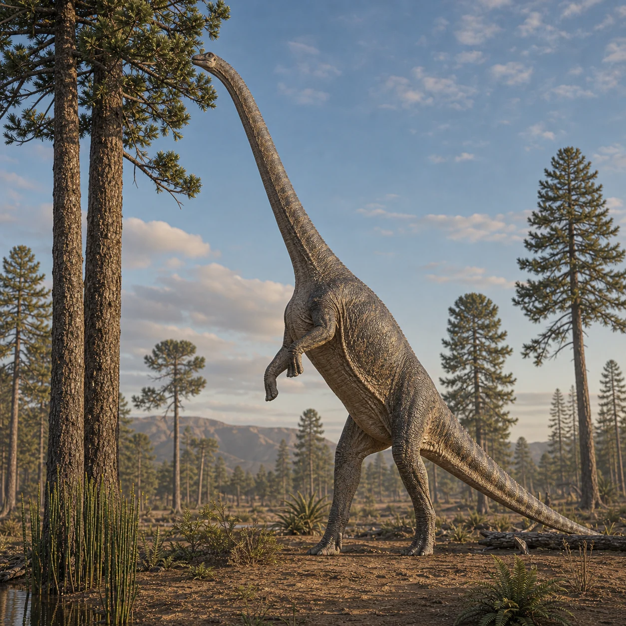 Barosaurus — reconstrução científica
