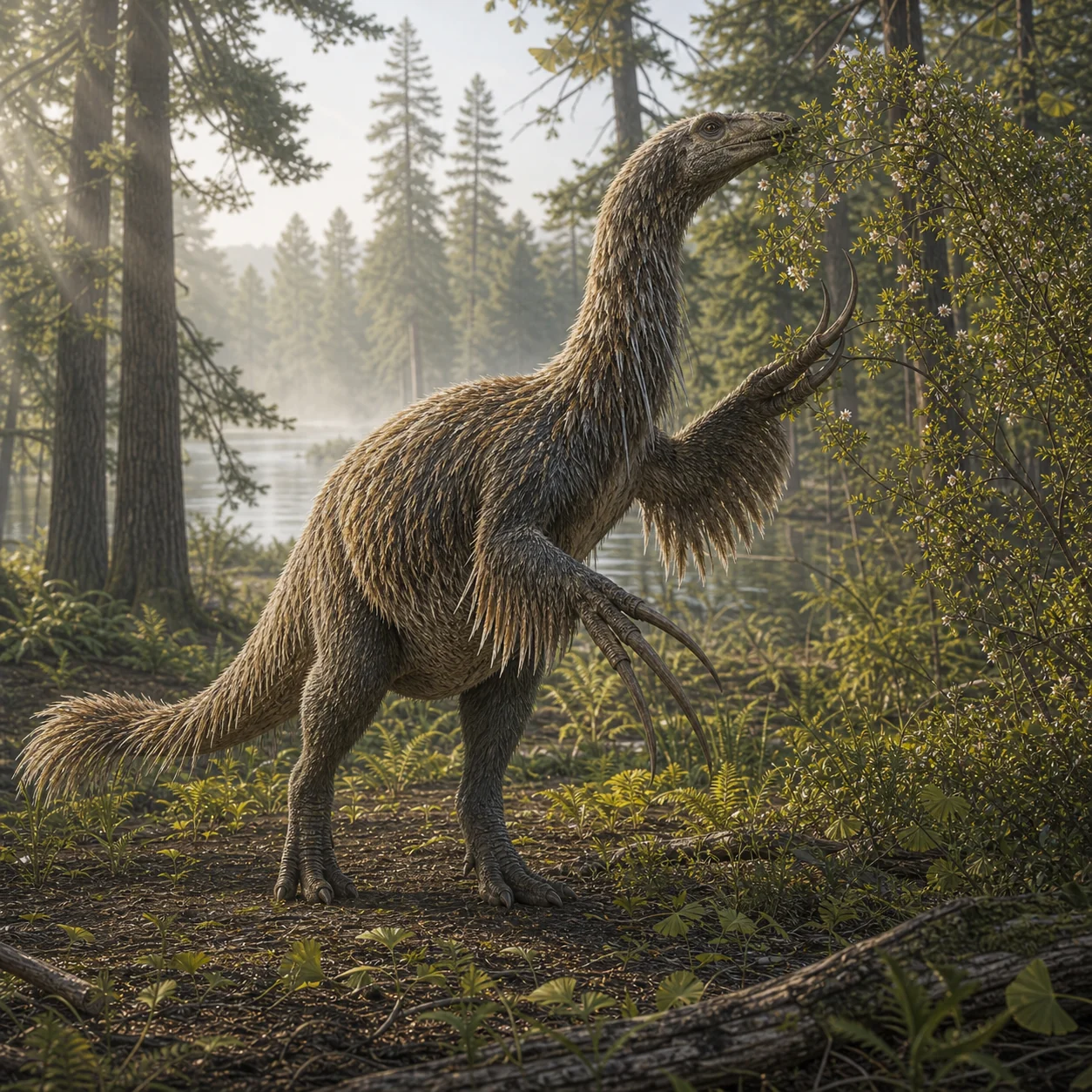 Beipiaosaurus — reconstrução científica