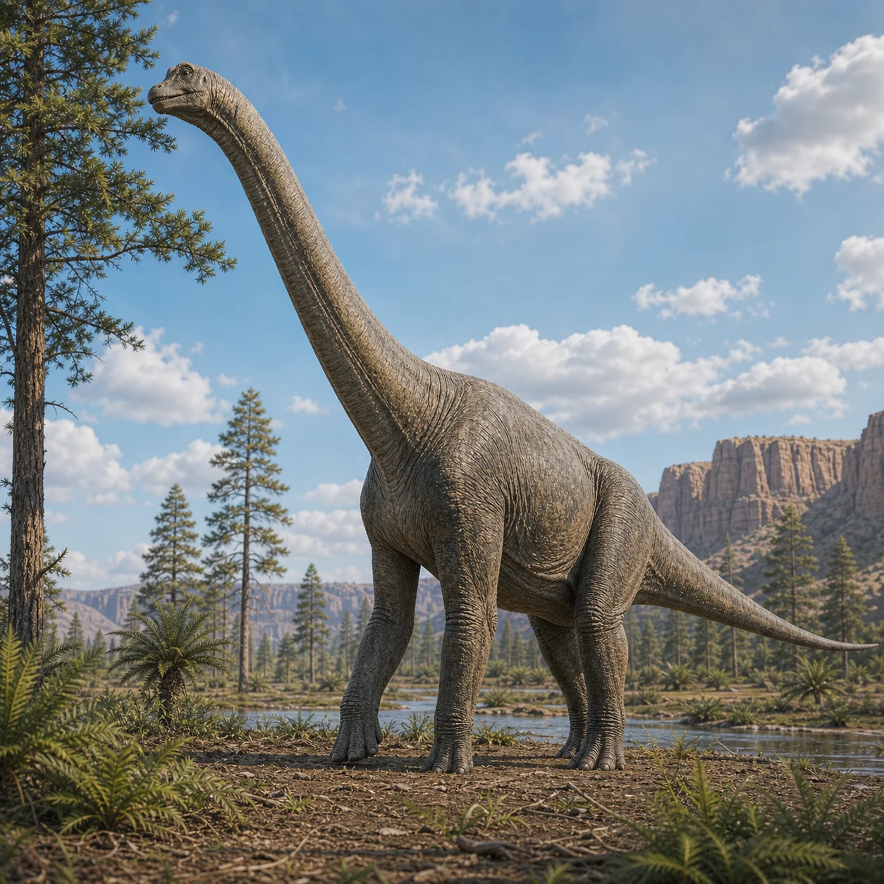 Brachiosaurus — reconstrução científica