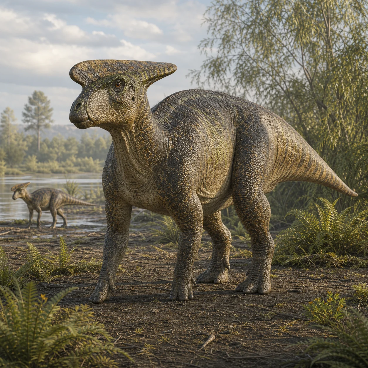 Brachylophosaurus — reconstrução científica