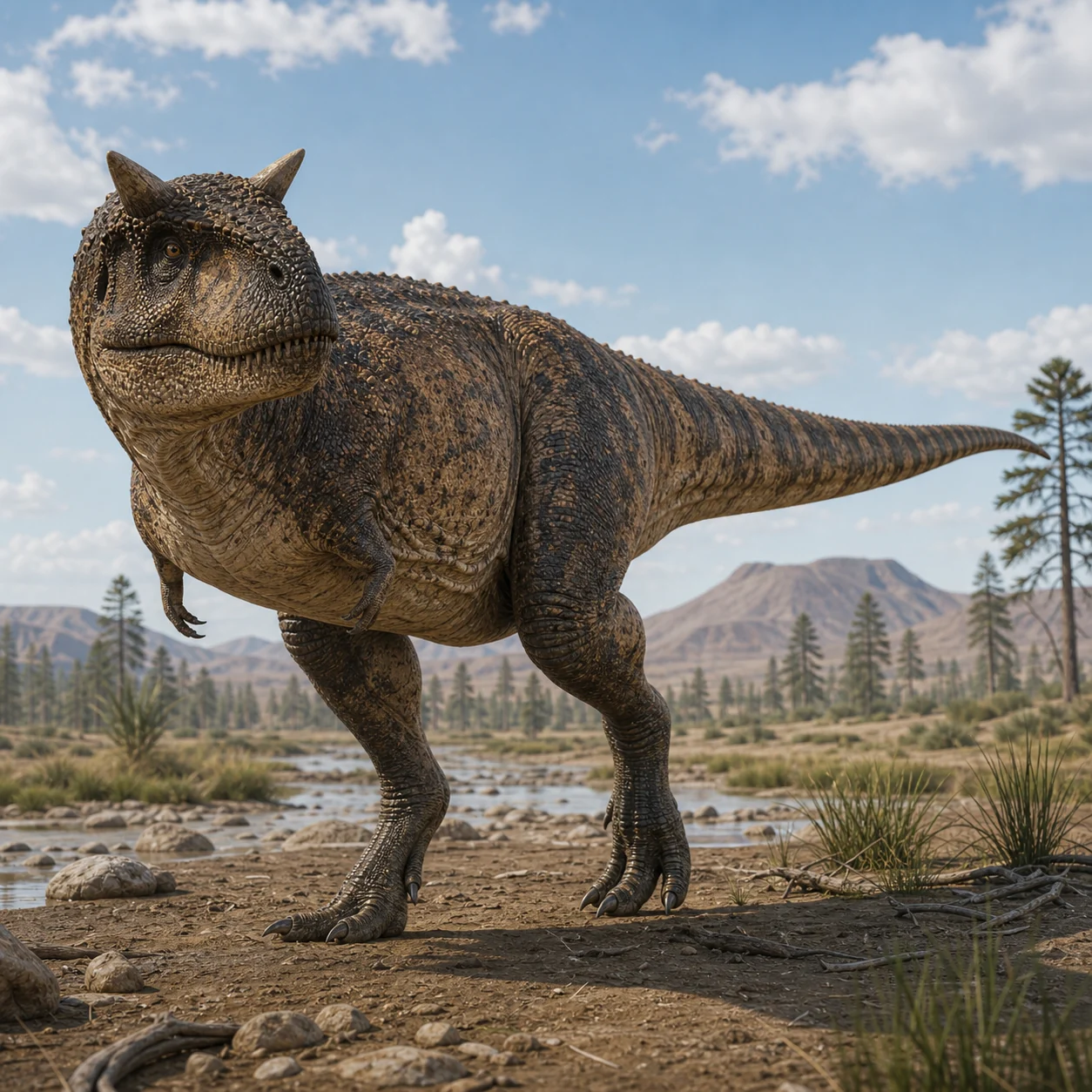 Carnotaurus — reconstrução científica