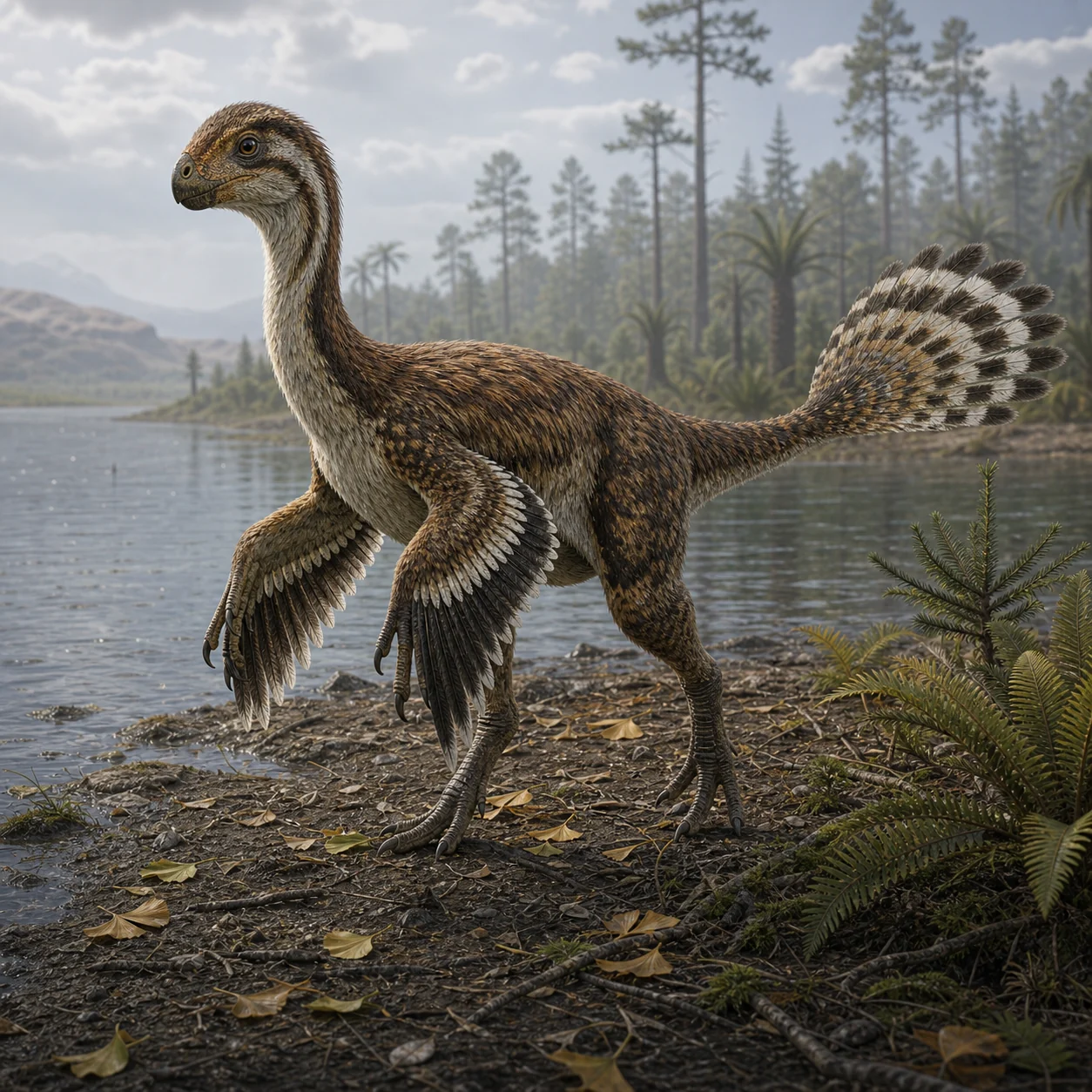 Caudipteryx — reconstrução científica