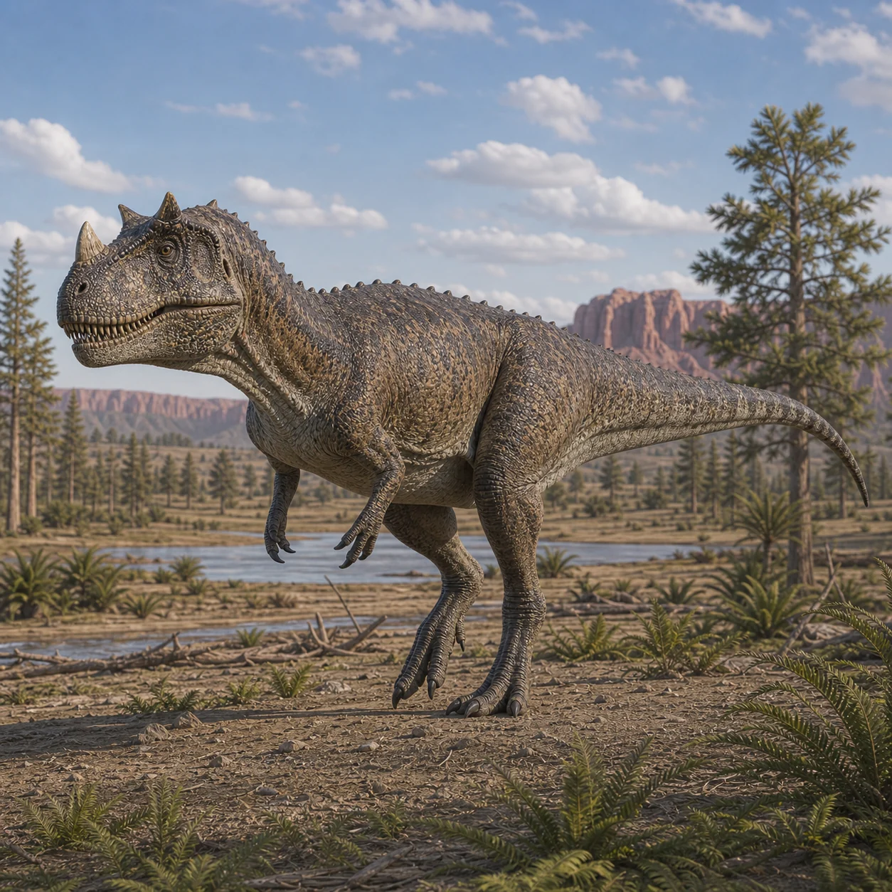 Ceratosaurus — reconstrução científica