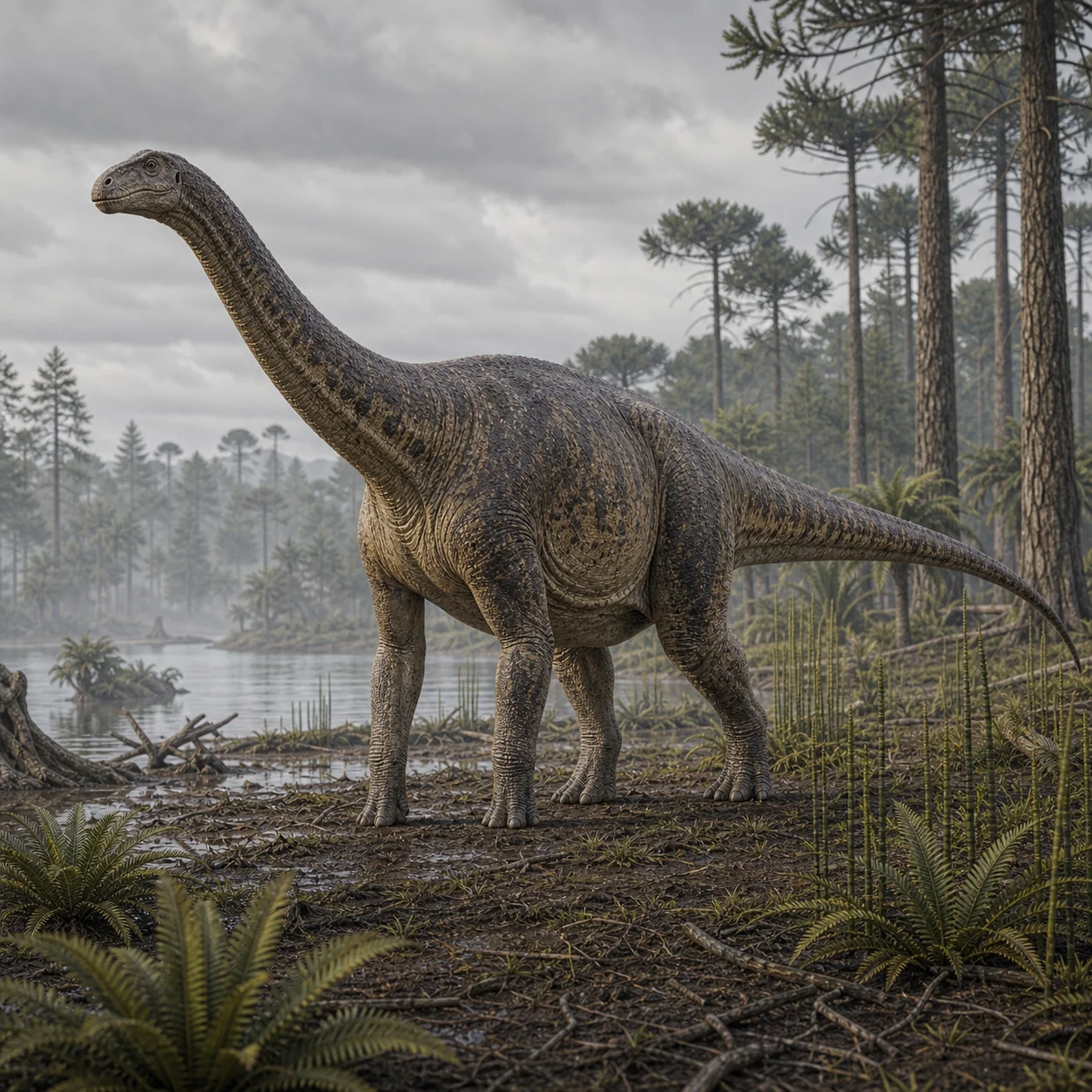Cetiosaurus — reconstrução científica