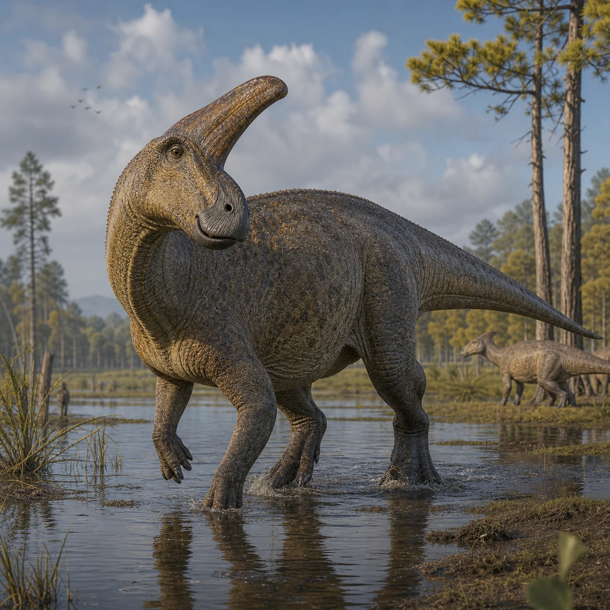 Charonosaurus — reconstrução científica