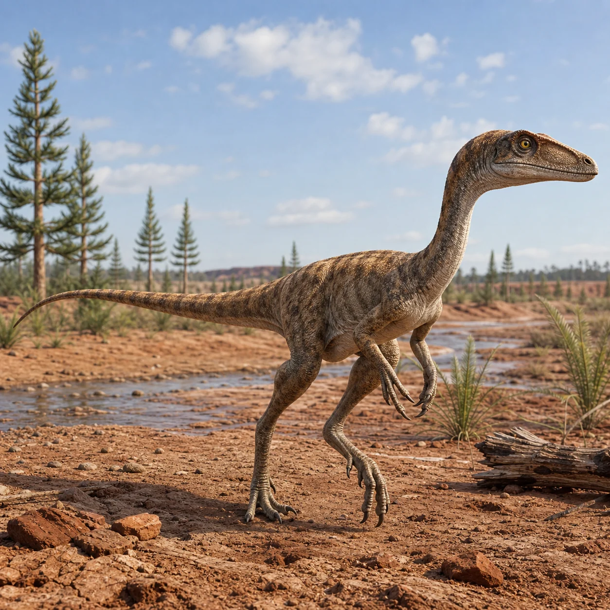 Coelophysis — reconstrução científica