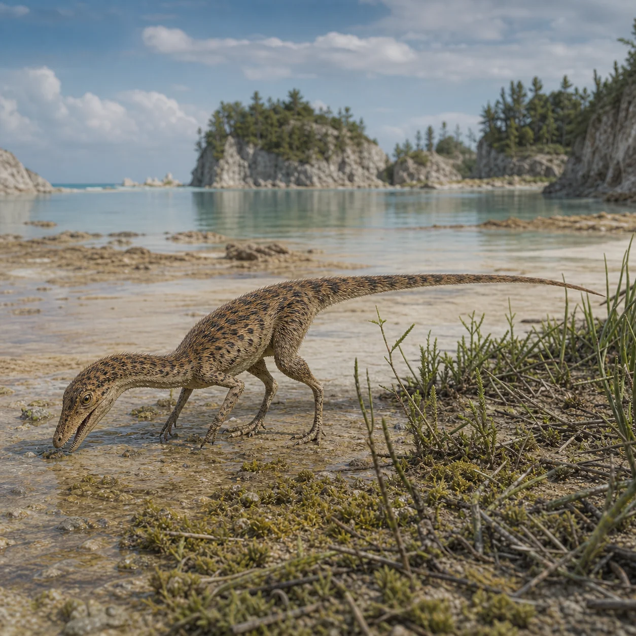 Compsognathus — reconstrução científica