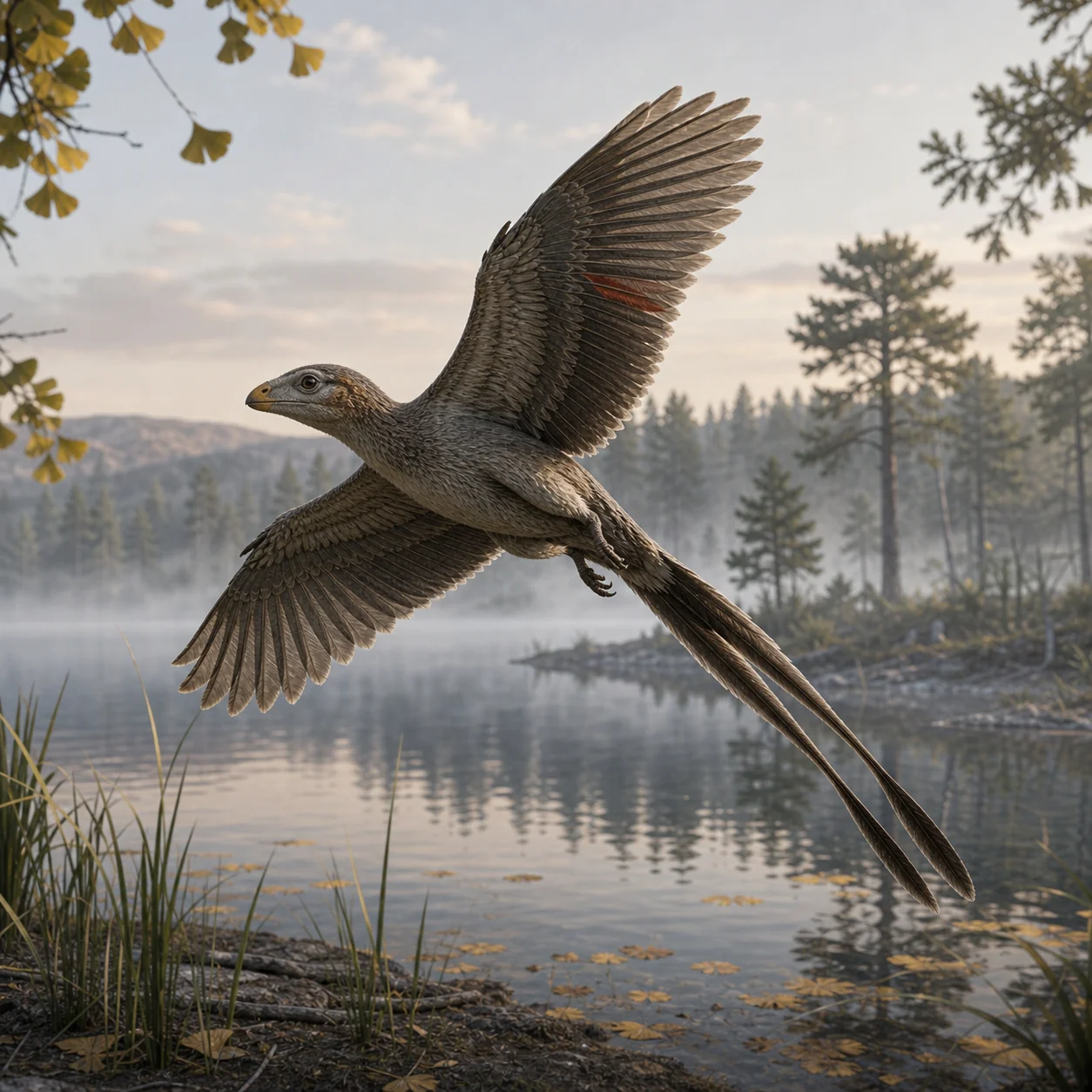 Confuciusornis — reconstrução científica