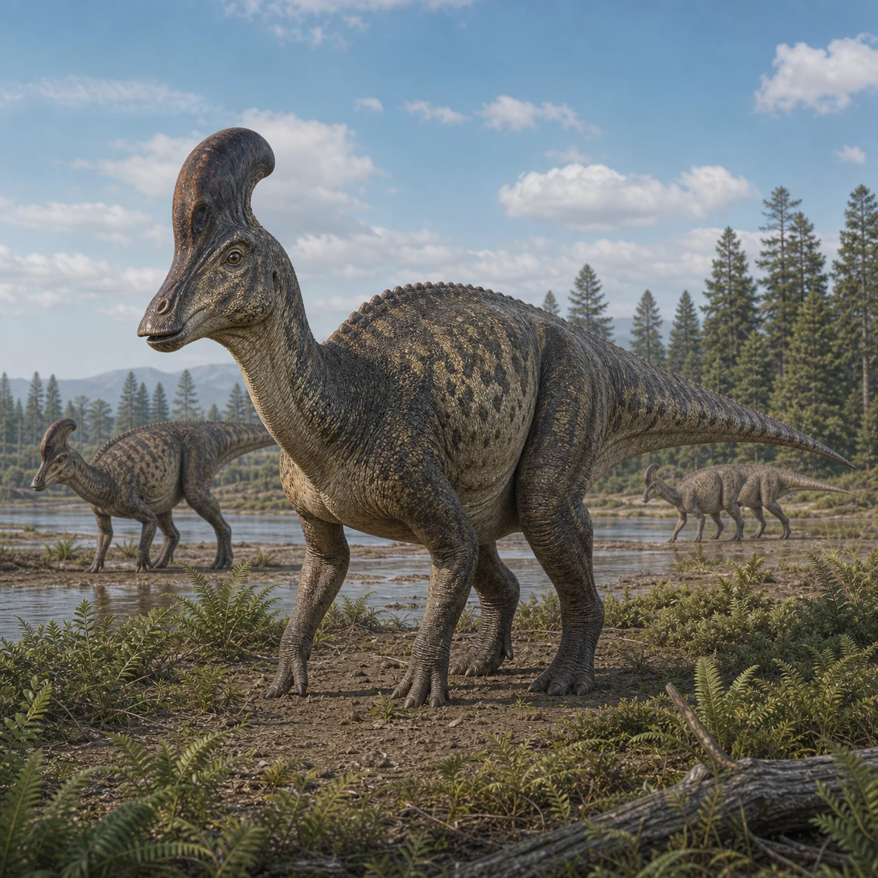 Corythosaurus — reconstrução científica