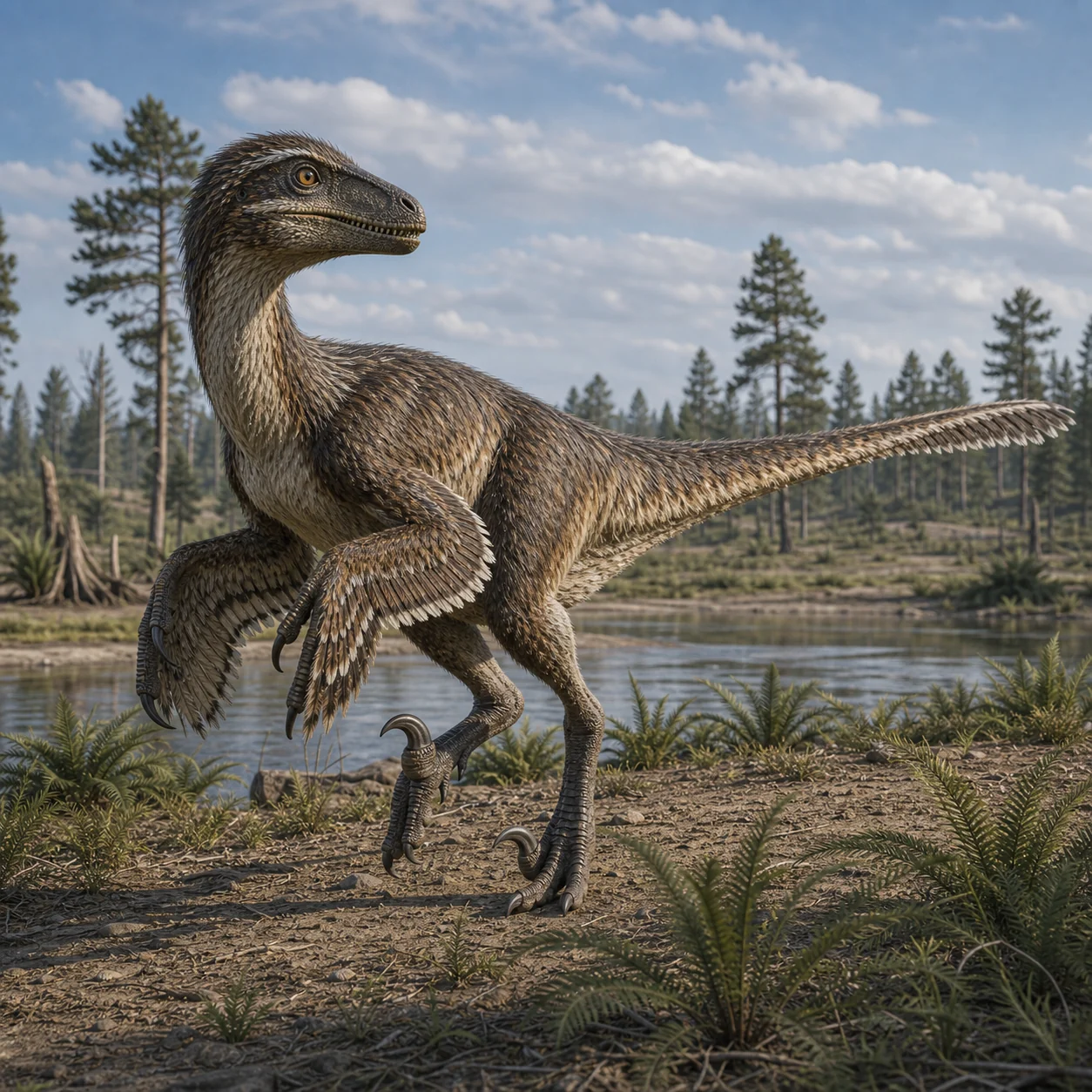 Deinonychus — reconstrução científica