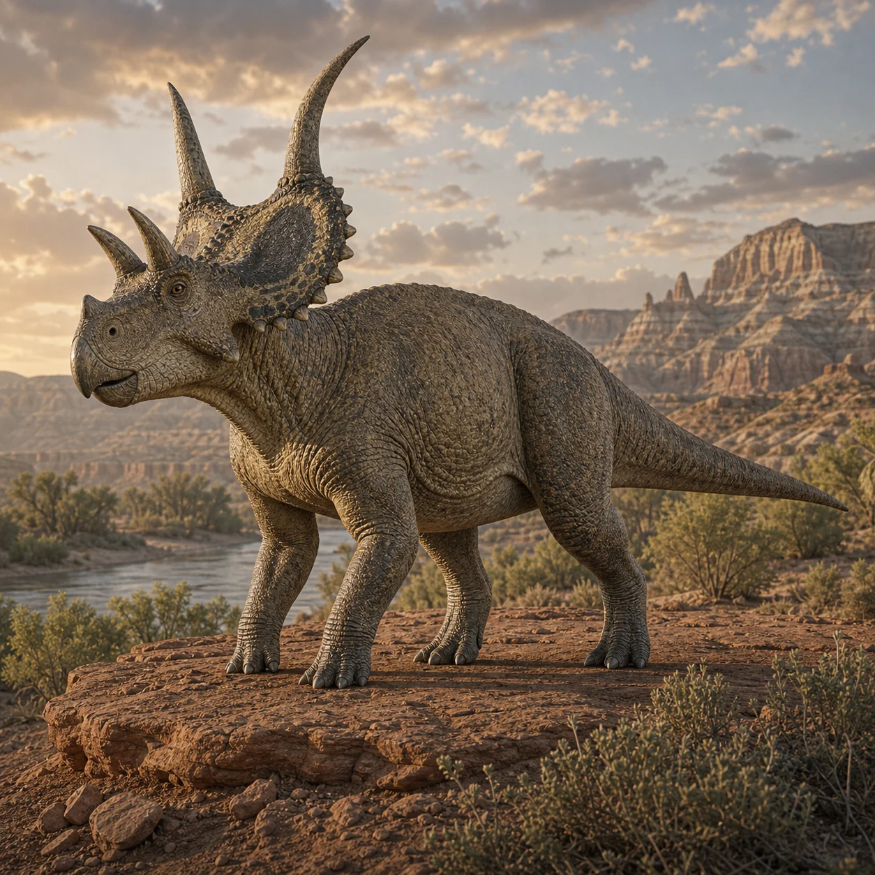 Diabloceratops — reconstrução científica