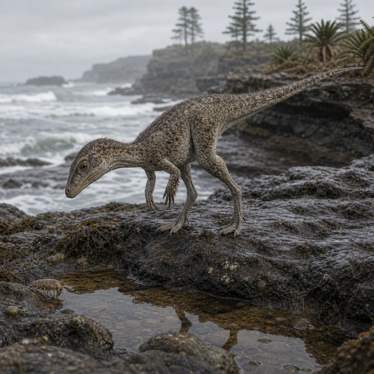 Dracoraptor — reconstrução científica