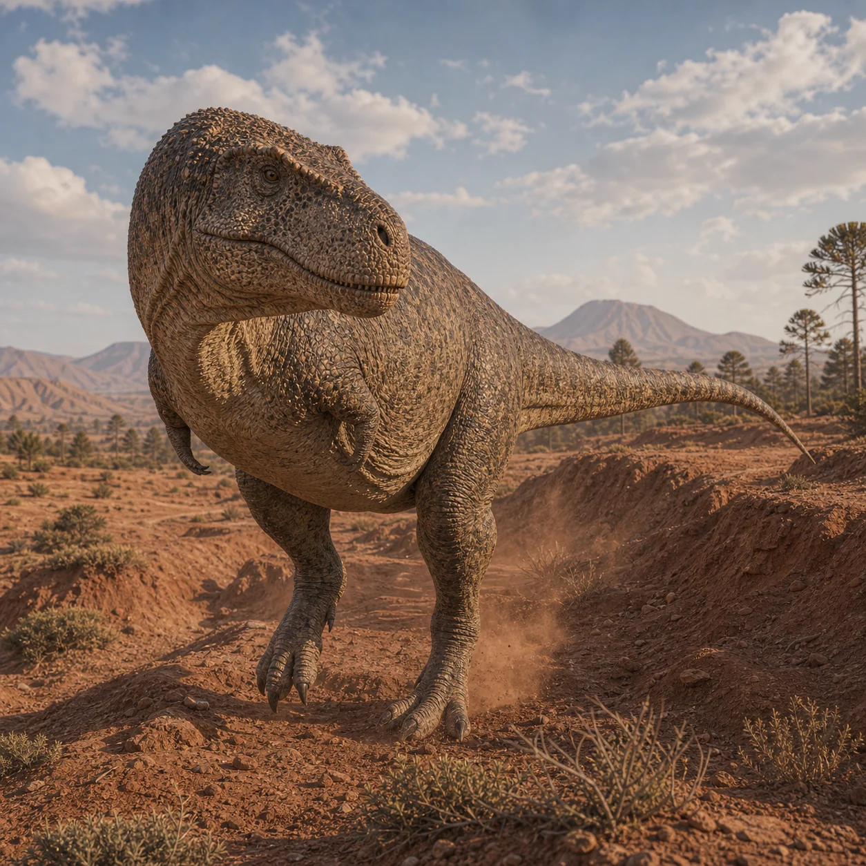 Ekrixinatosaurus — reconstrução científica