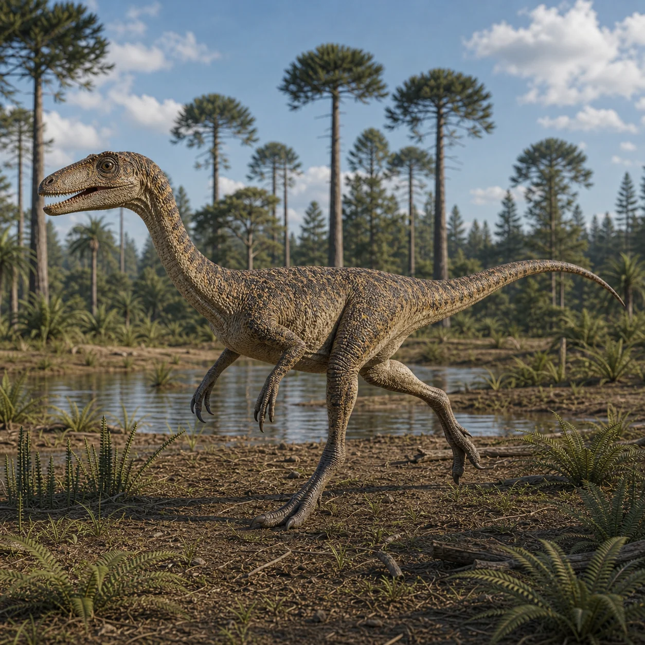 Elaphrosaurus — reconstrução científica