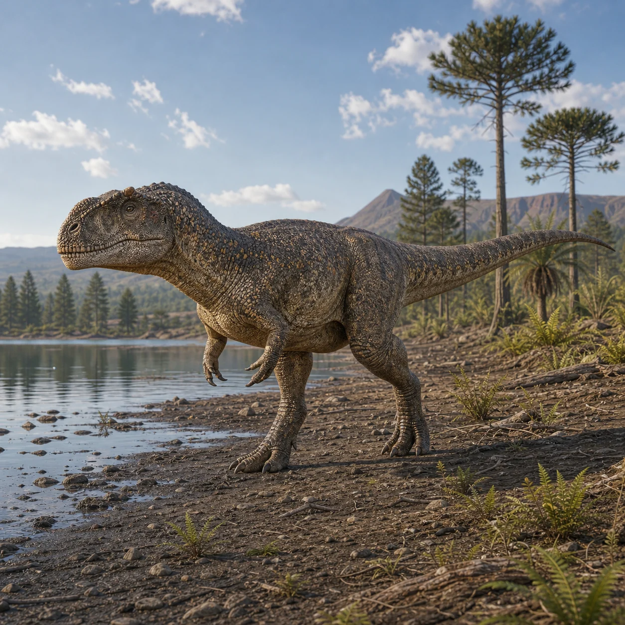 Eoabelisaurus — reconstrução científica