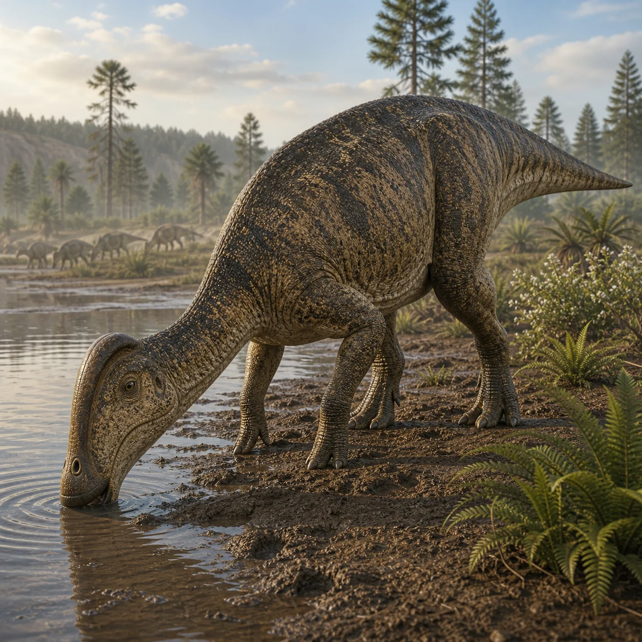 Gryposaurus — reconstrução científica