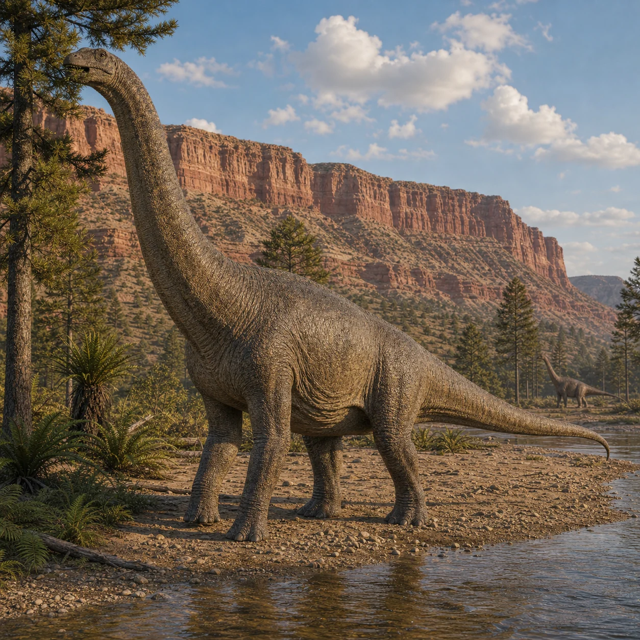 Haplocanthosaurus — reconstrução científica