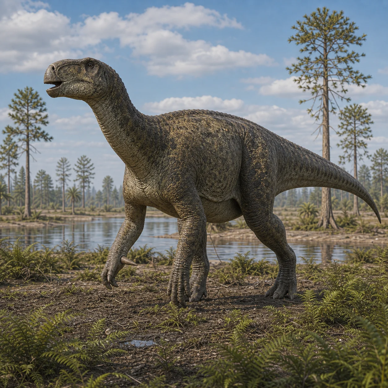 Iguanodon — reconstrução científica