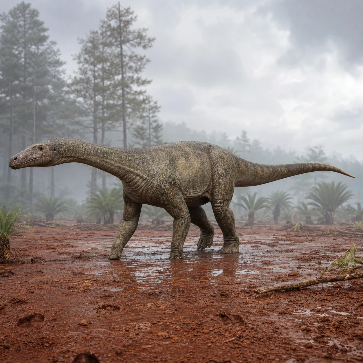 Jingshanosaurus — reconstrução científica