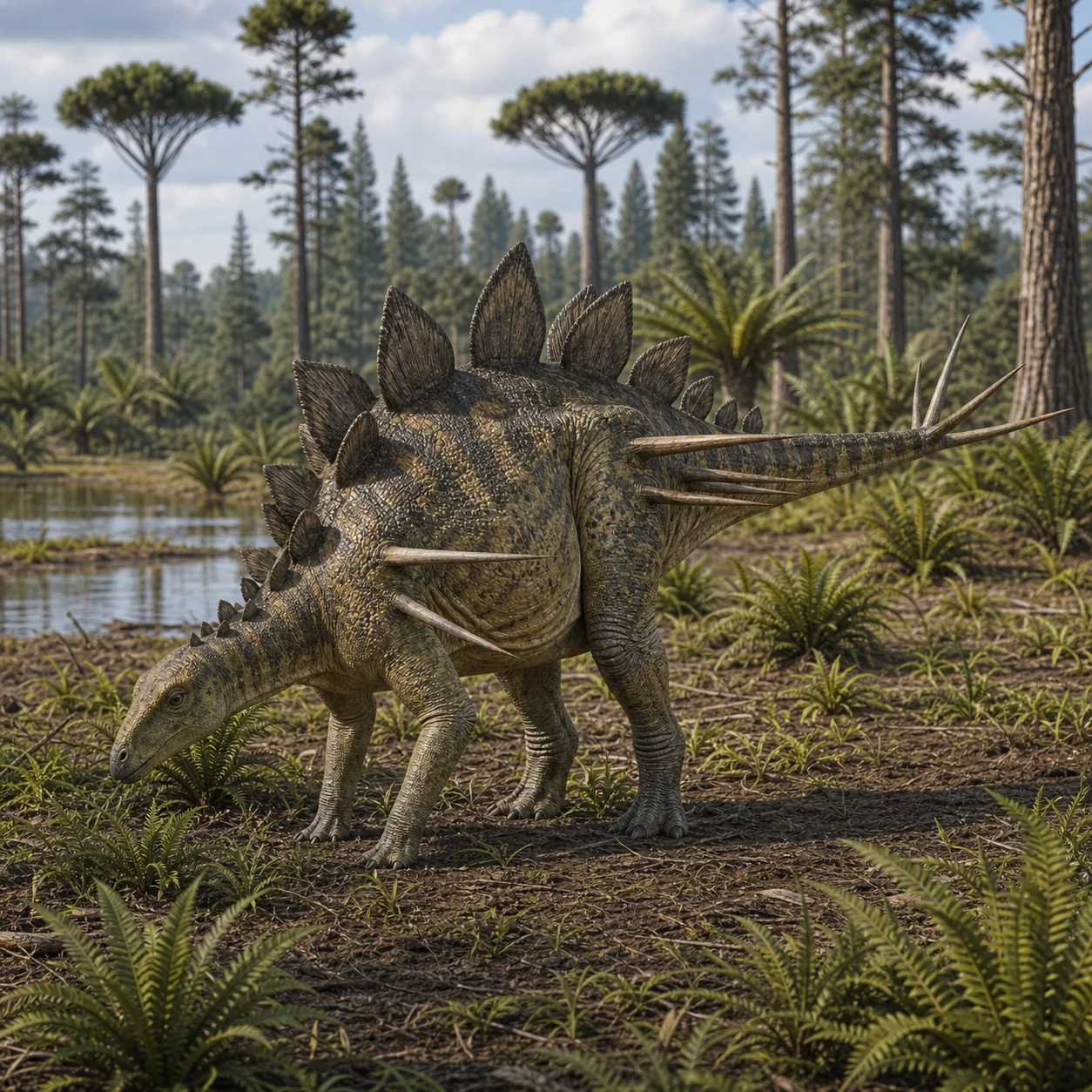 Kentrosaurus — reconstrução científica