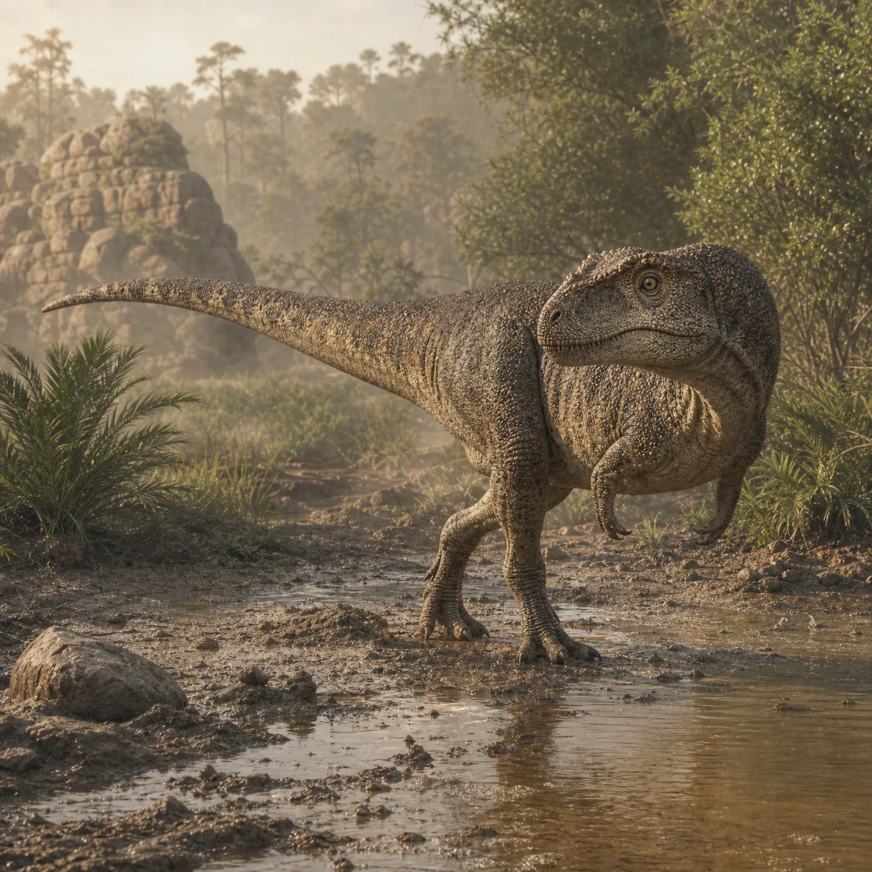 Laevisuchus — reconstrução científica
