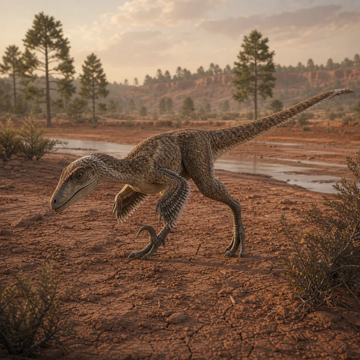Luanchuanraptor — reconstrução científica