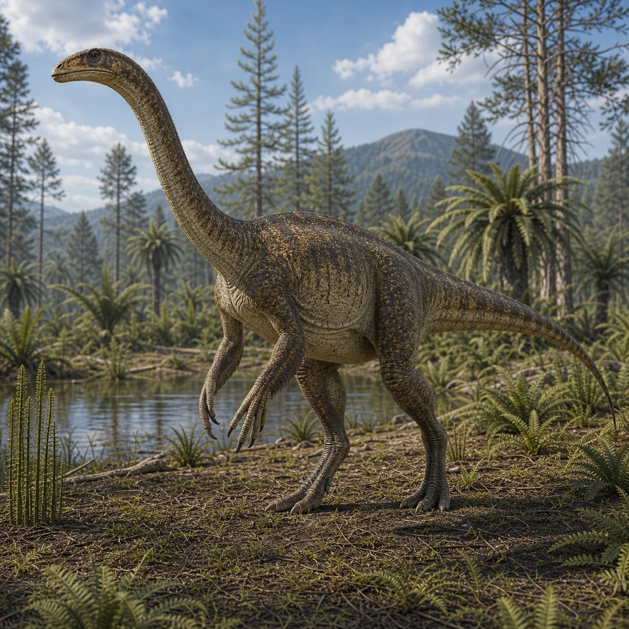Lufengosaurus — reconstrução científica