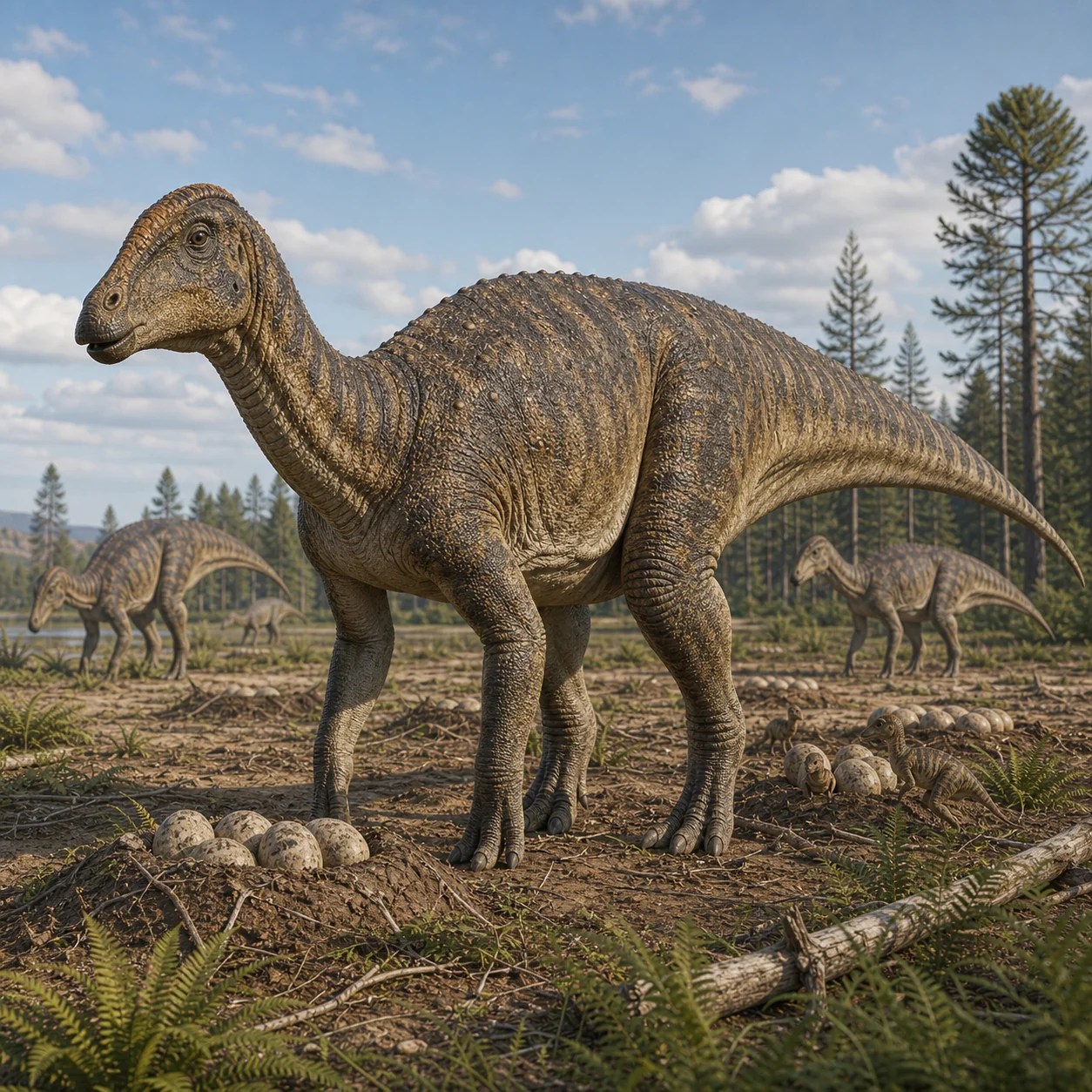 Maiasaura — reconstrução científica