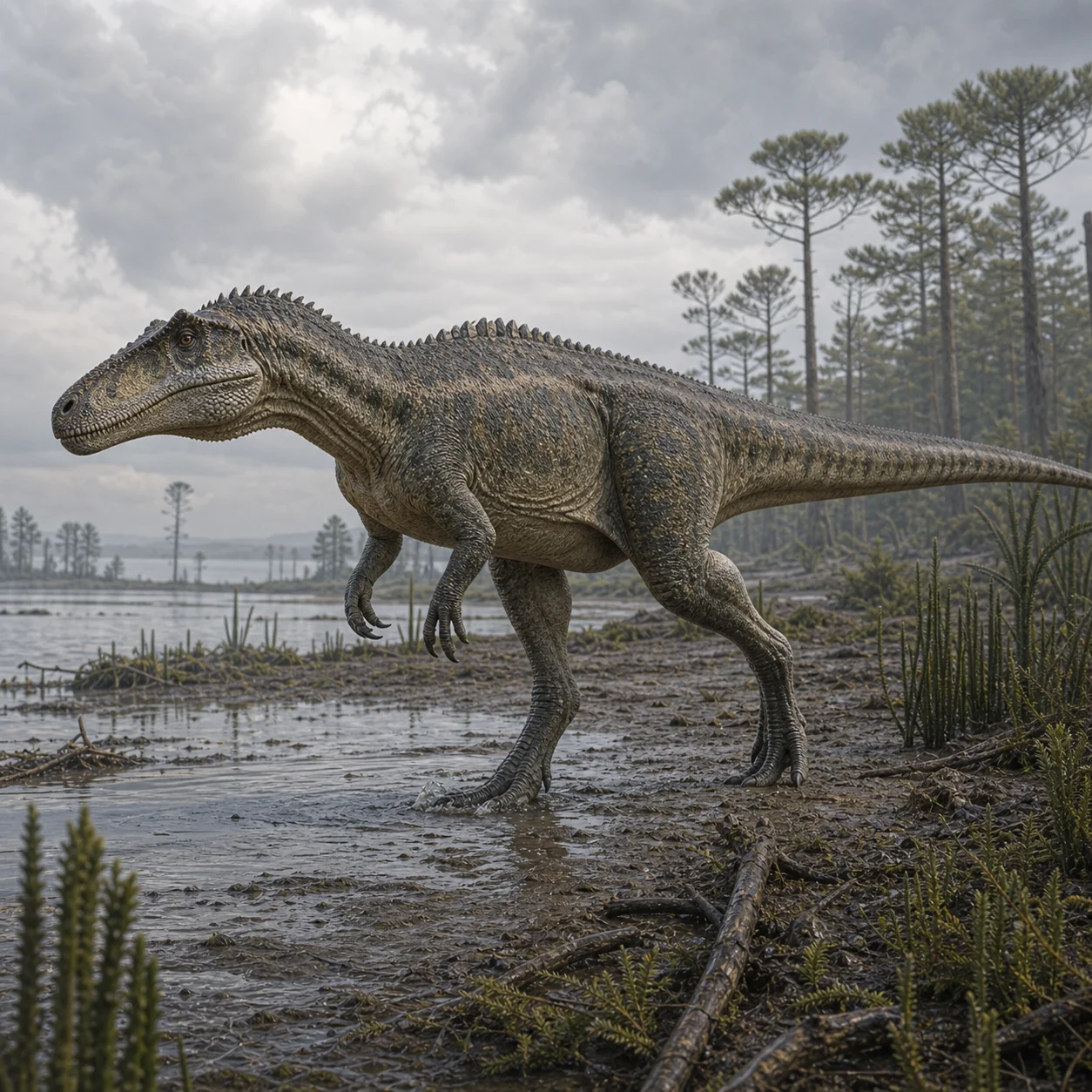 Metriacanthosaurus — reconstrução científica