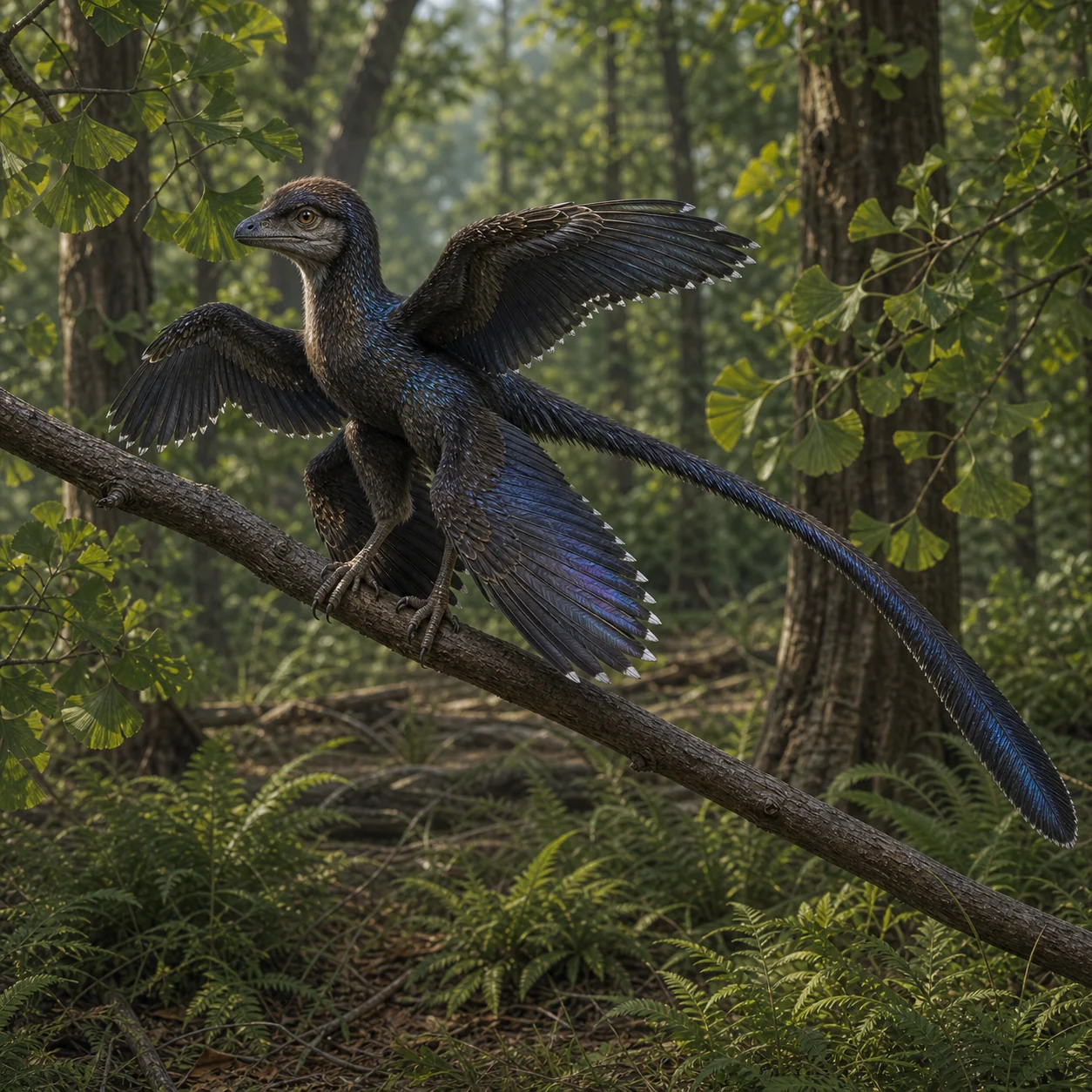 Microraptor — reconstrução científica