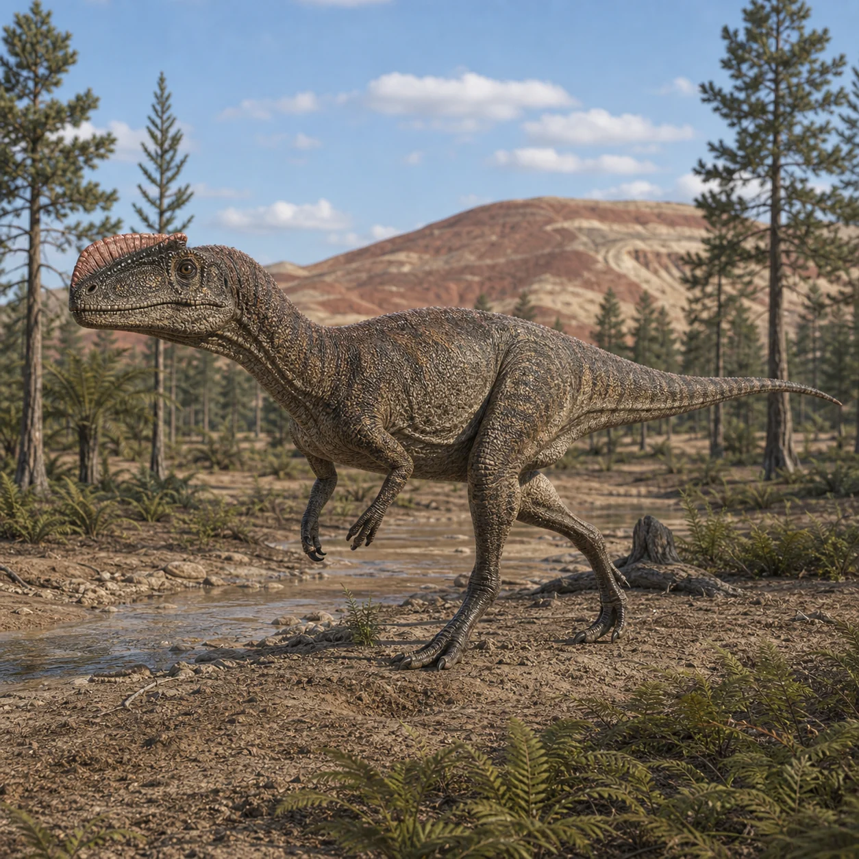 Monolophosaurus — reconstrução científica