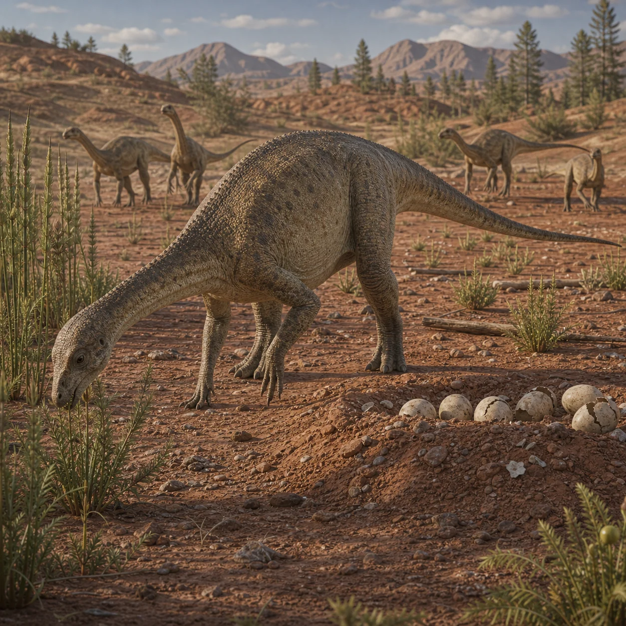 Mussaurus — reconstrução científica