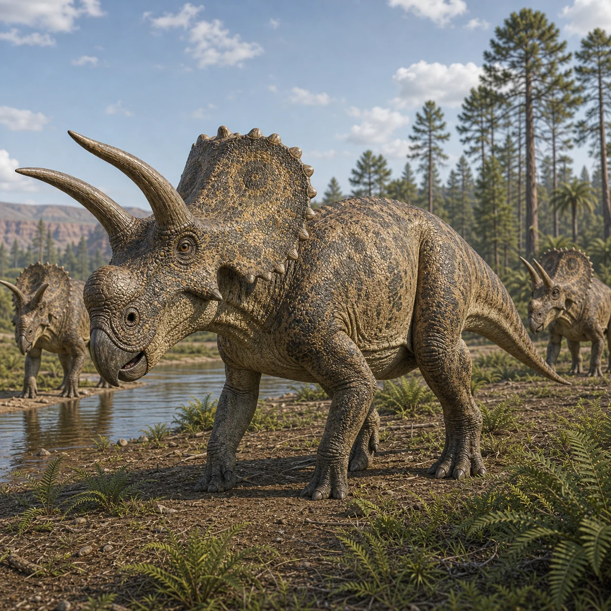 Nasutoceratops — reconstrução científica