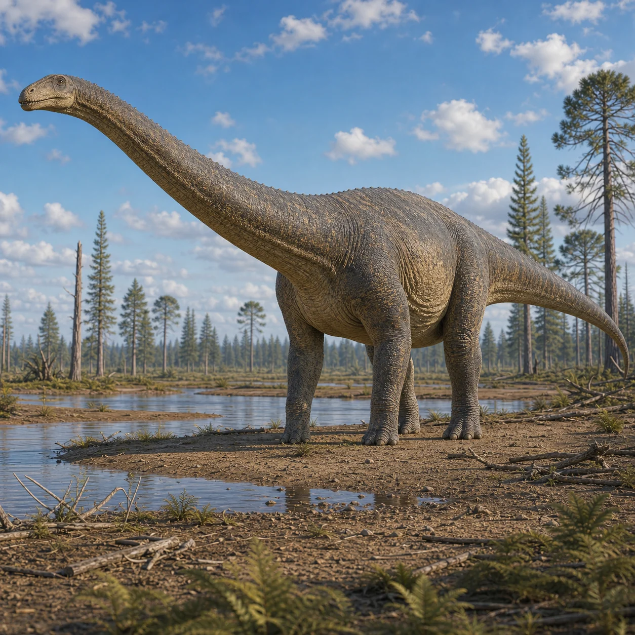 Nemegtosaurus — reconstrução científica