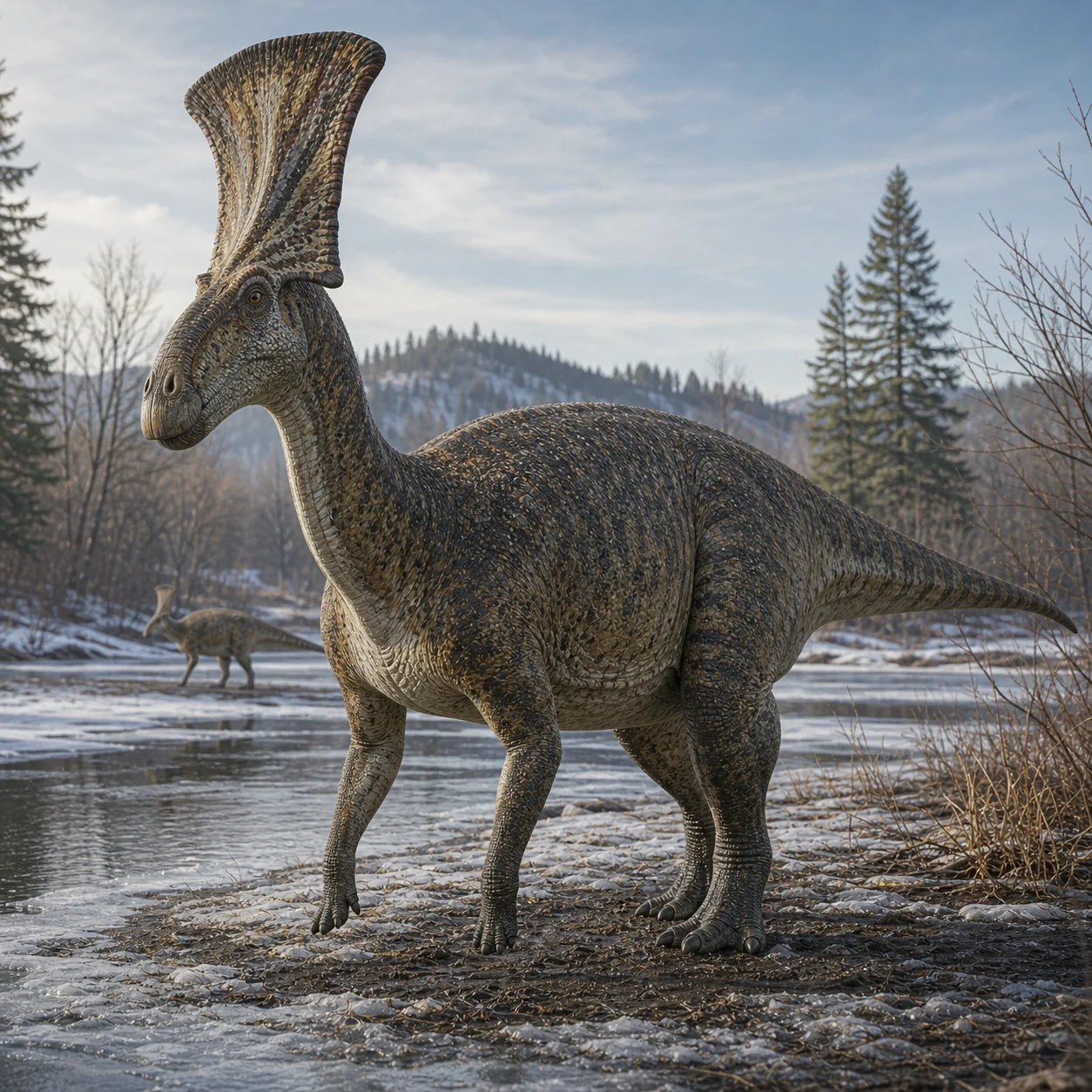 Olorotitan — reconstrução científica