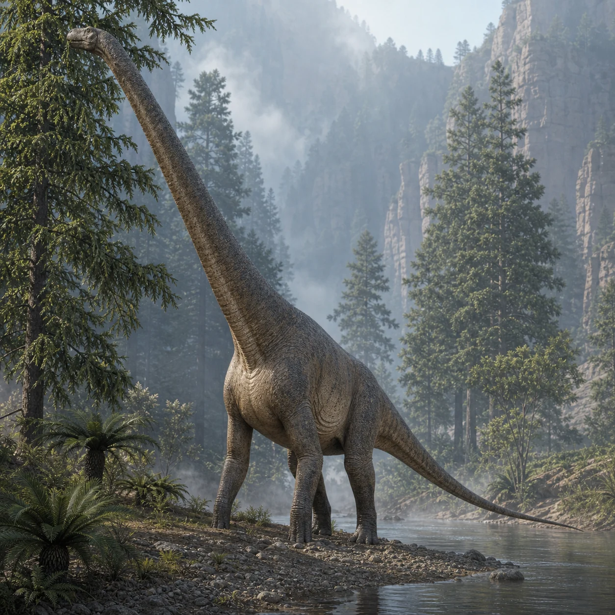 Omeisaurus — reconstrução científica