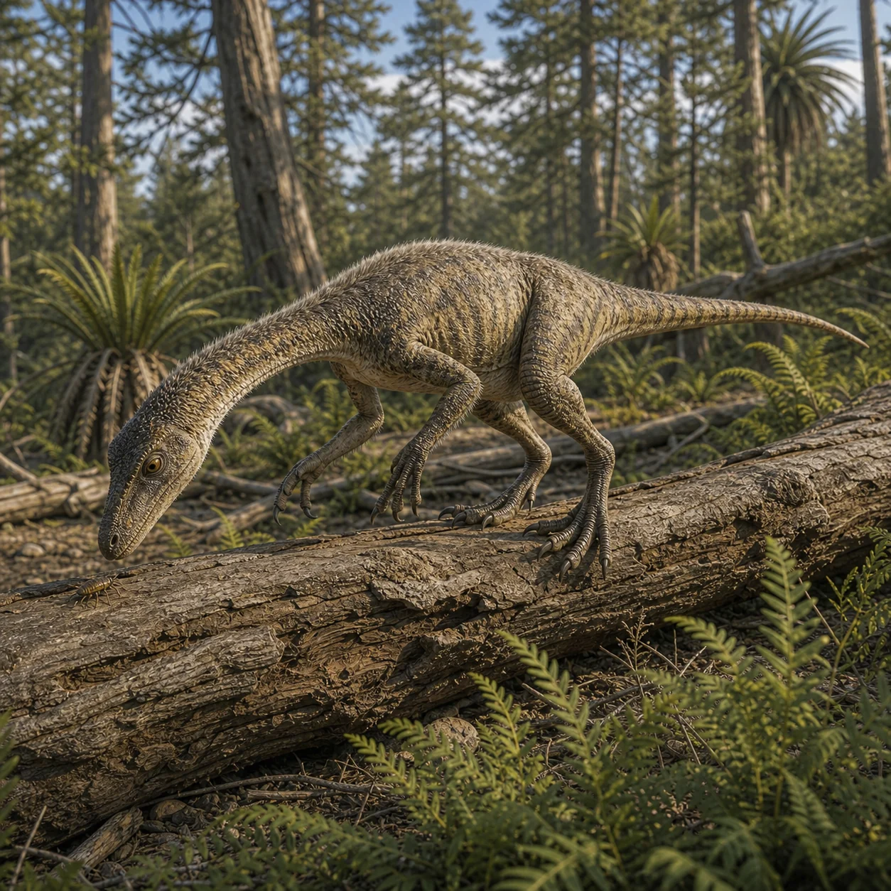 Ornitholestes — reconstrução científica