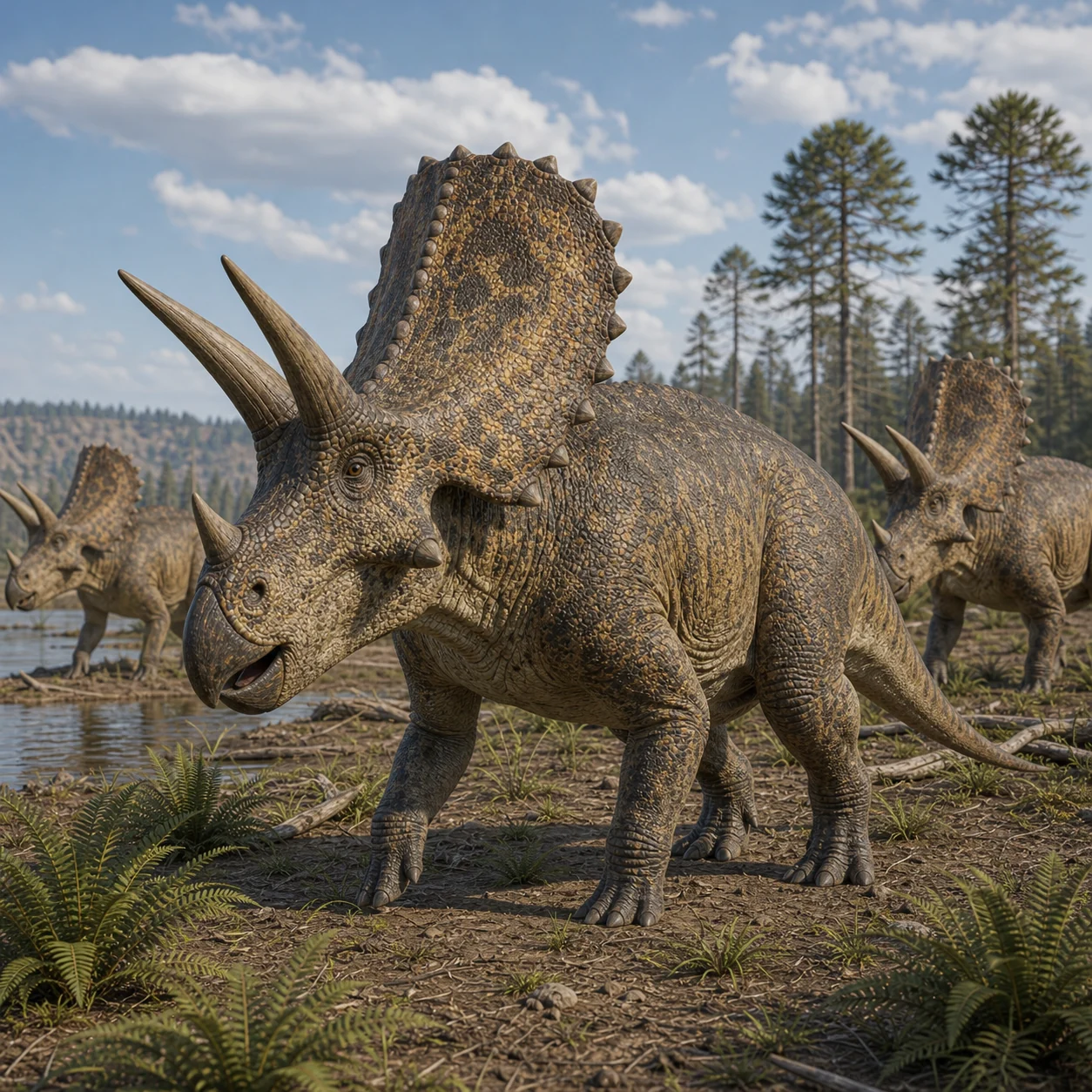 Pentaceratops — reconstrução científica