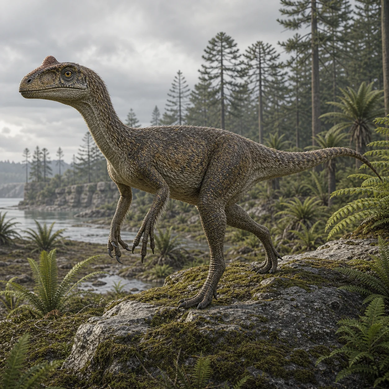 Proceratosaurus — reconstrução científica