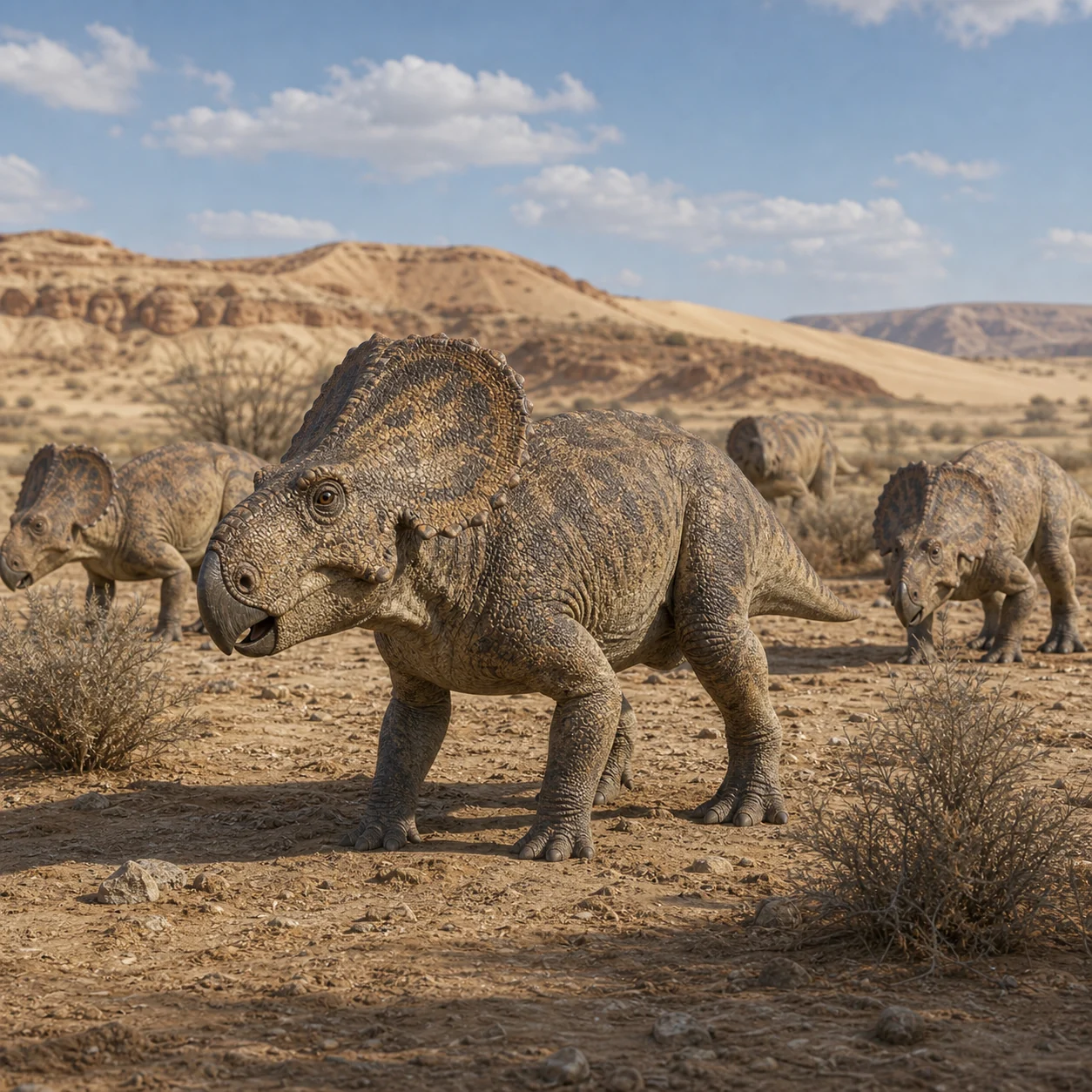 Protoceratops — reconstrução científica