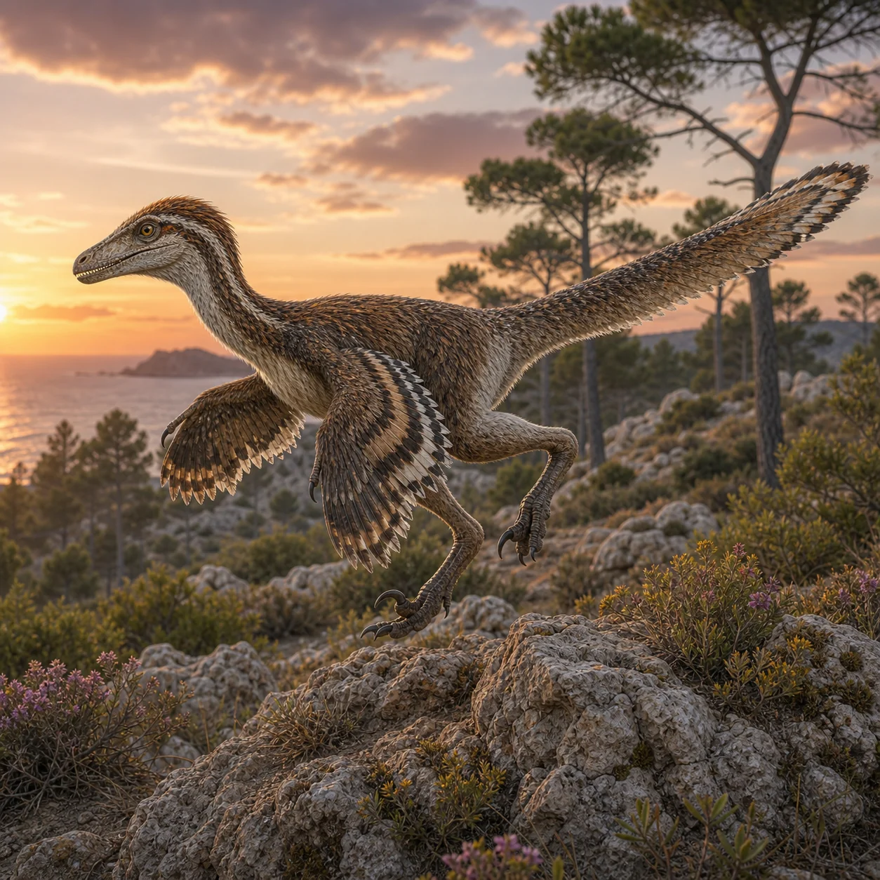 Pyroraptor — reconstrução científica