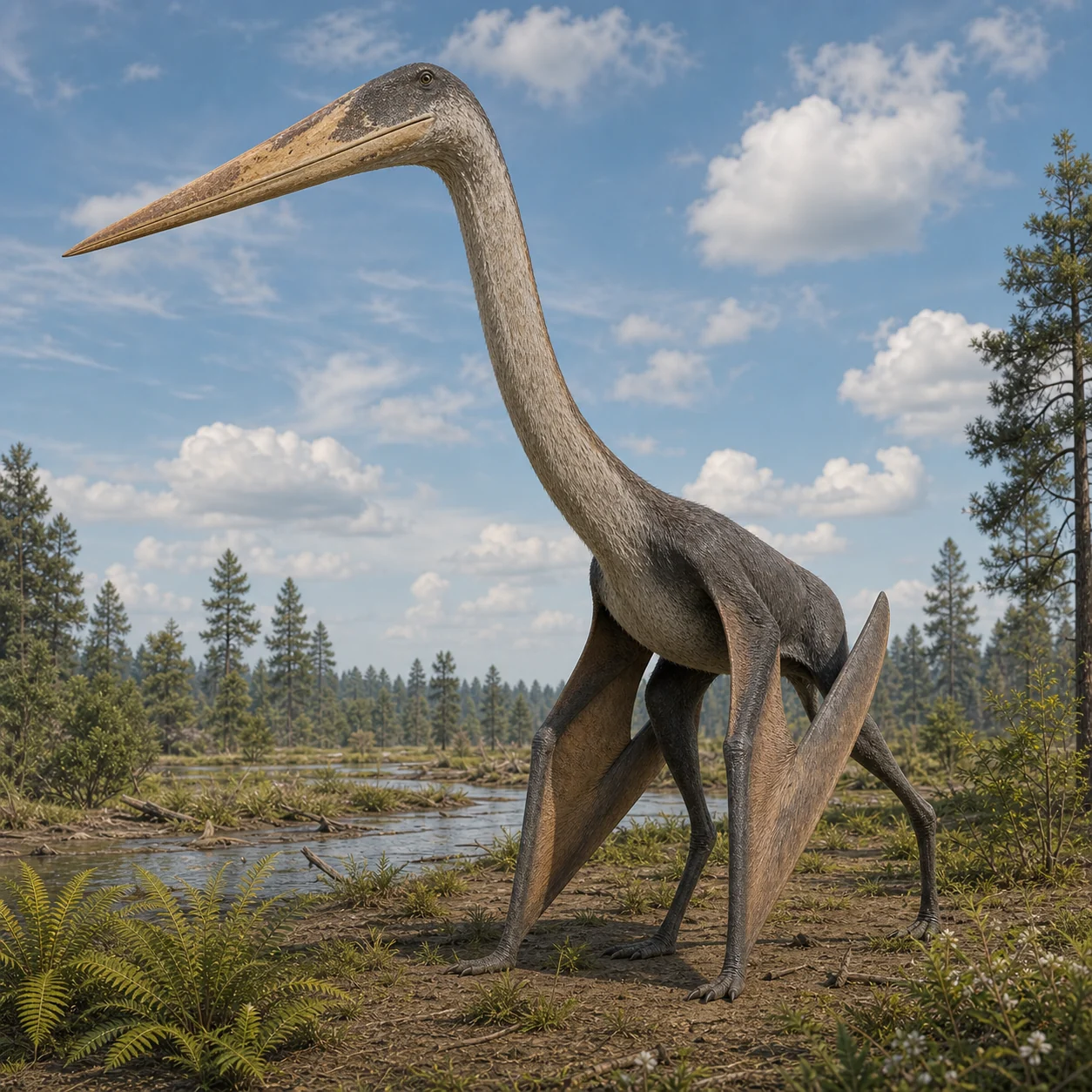 Quetzalcoatlus — reconstrução científica