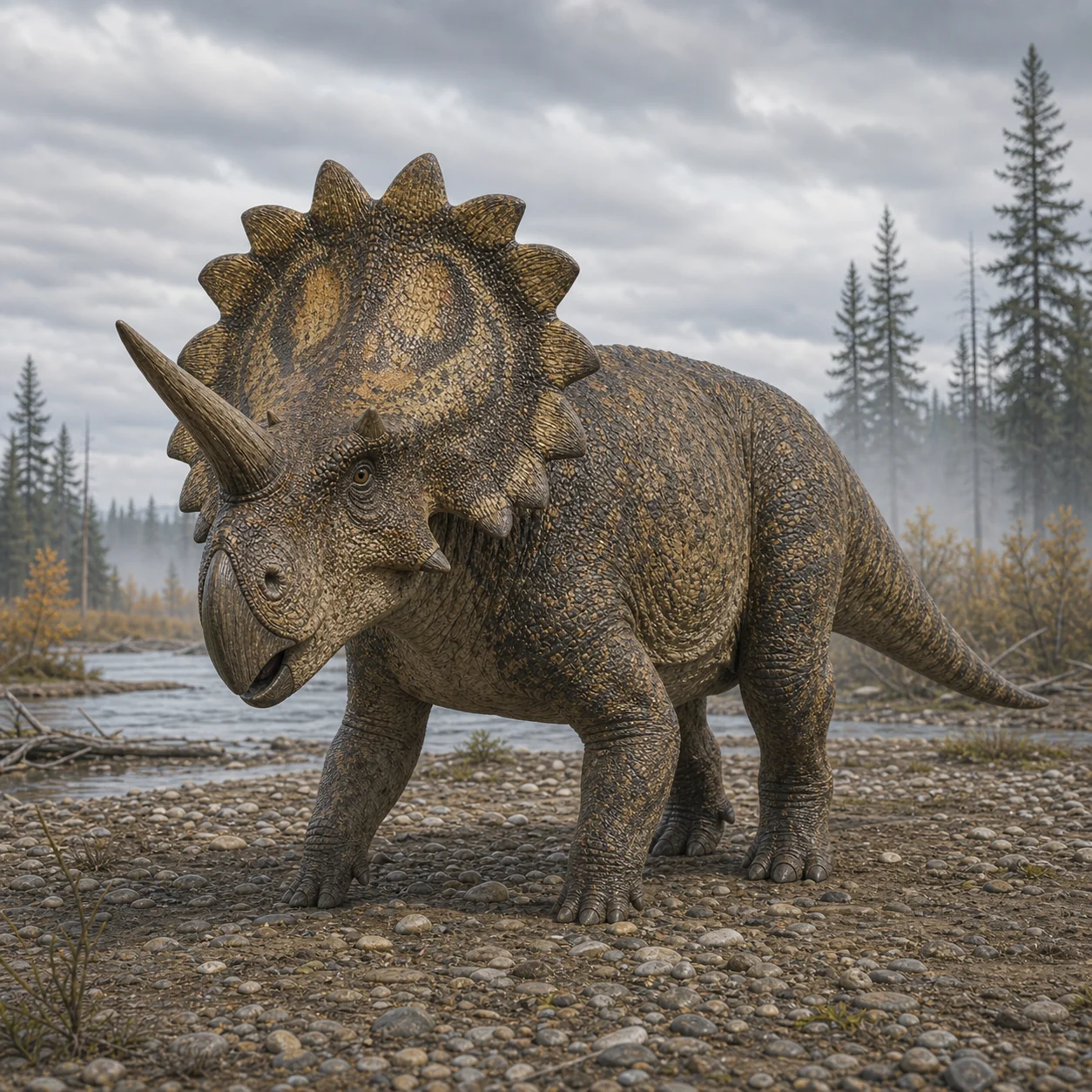 Regaliceratops — reconstrução científica