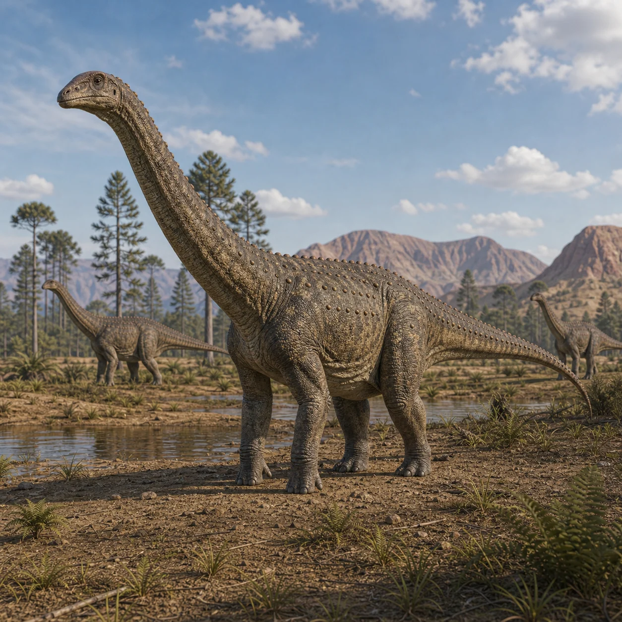 Saltasaurus — reconstrução científica